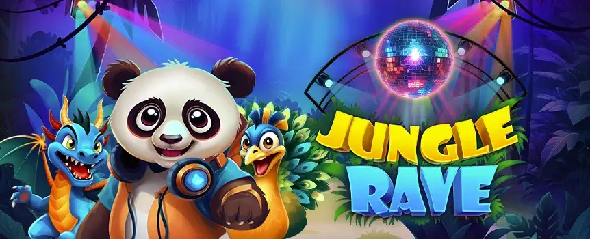 Spin it loud and wild, Jungle Rave is all about stomp-worthy beats, reel-melting Free Spins, and Cash drops that hit like a bassline at 3am.